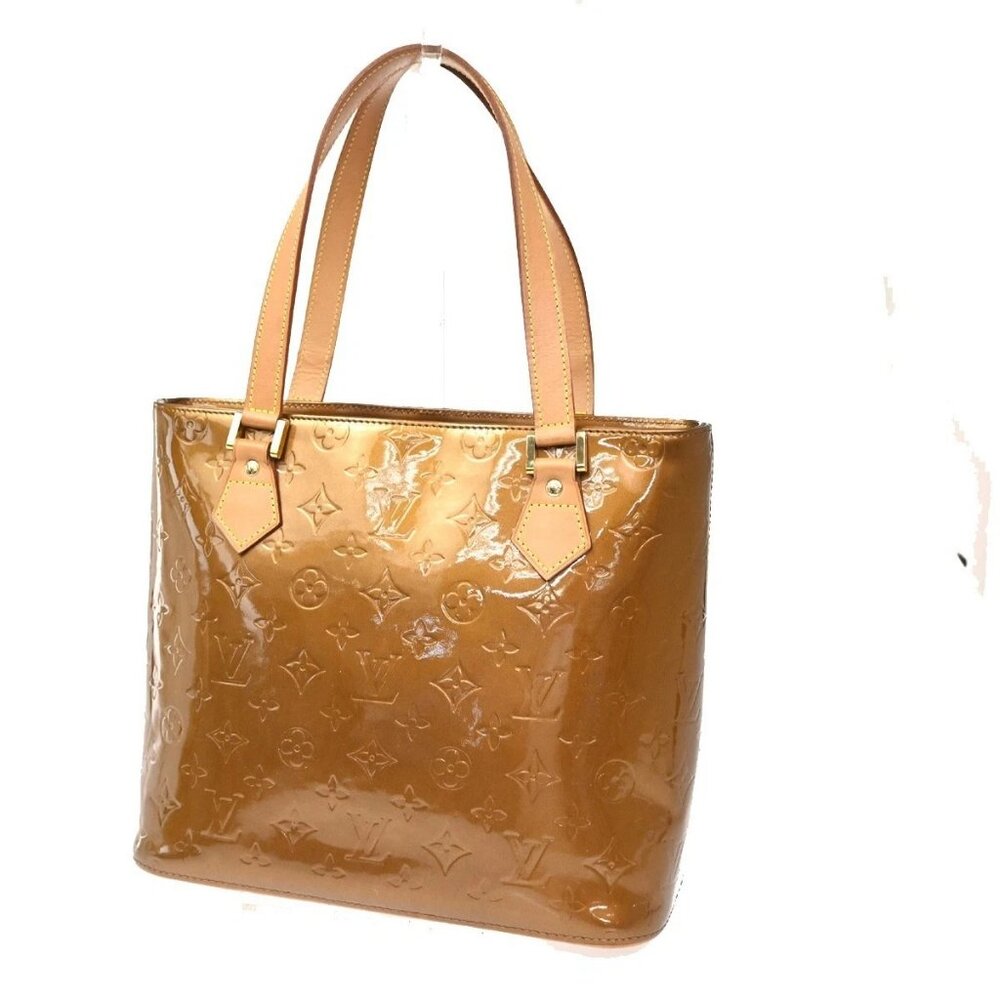 LOUIS VUITTON Houston Shoulder Bag Monogram Vernis Leather Bronze M91122 34ZA061